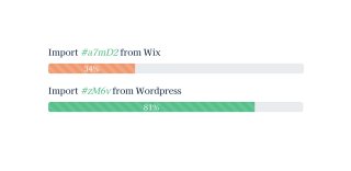 Import and export of your content