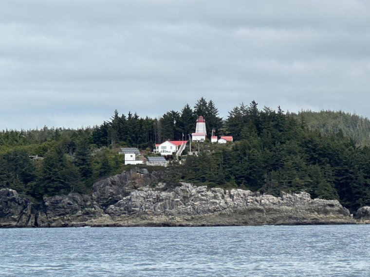 Passing Cape Beale Lighthouse - finally into Berkely Sound