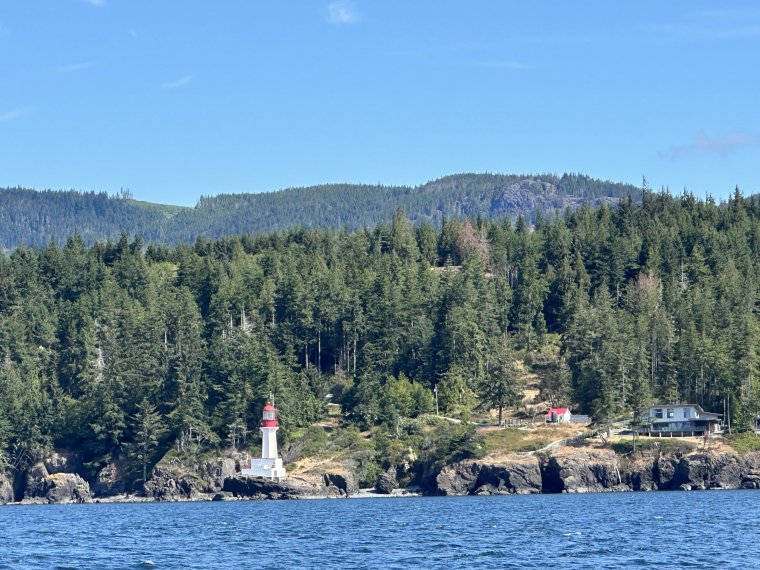 Cruising past Sherringham Point on the way to Port Renfrew