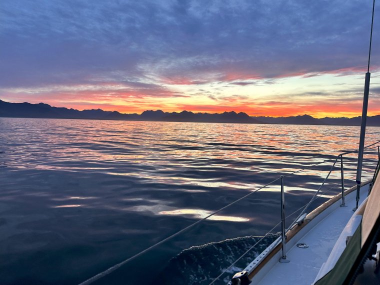 Cruising into the Sunrise South of Brooks Peninsula Cruising into the Sunrise South of Brooks Peninsula