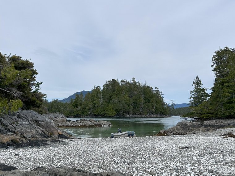 Isolated shell beaches in the middle of nowhere